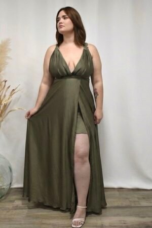 Callie – Robe multiposition en satin