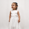 Lyna robe fille blanc Ivoire