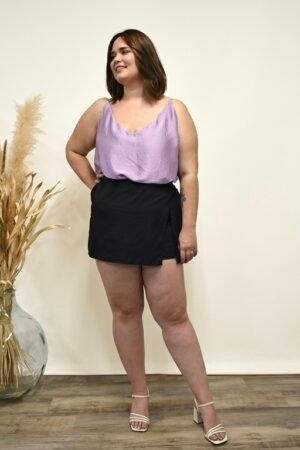 Marie – Top en satin à bretelles