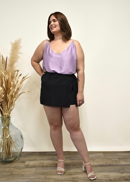 Top en satin à bretelles - Marie