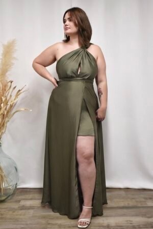 Callie – Robe multiposition en satin